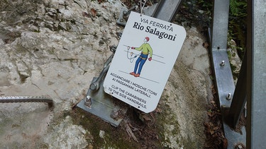 Der Klettersteig Rio Sallagoni | Bild: BR; Ulrike Nikola