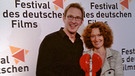 Stephanie Heckner und Uwe Urbas mit dem Publikumspreis des Filmfests Ludwigshafen | Bild: Stephanie Heckner