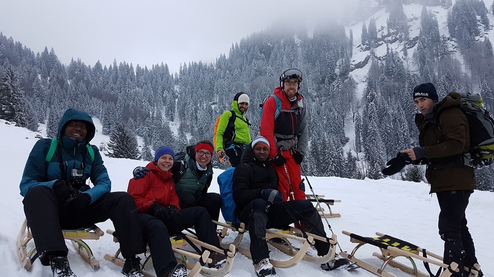 Schneeschuhtour mit jungen Flüchtlingen | Bild: BR/Katharina Heudorfer