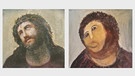 Ein Bild von dem Gesicht Jesus, von Elías García Martínez, welches restauriert ist. Und eine Amateur-Restaurierte Fassung von der Künstlerin Cecilia Giménez, welches unter dem Namen "Monkey Christ" bekannt ist.
SENDUNGSFOTOS | Bild: BR