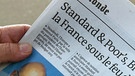 Frankreich in den Schlagzeilen - ein Zeitungsausschnitt | Bild: BR