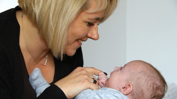 Katarzyna Koprycka mit Baby | Bild: BR