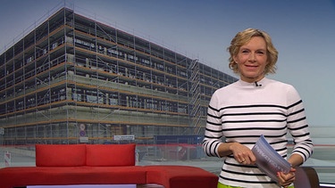 Moderatorin Julia Büchler in der Frankenschau aktuell vom 10. Januar | Bild: BR