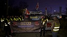 Demonstration von Edekamitarbeitern und Verdi. | Bild: BR