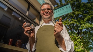 Manuel Reheis , Küchenchef und Geschäftsführer des Müncher Restaurants Broeding und erklärter Kartoffelfan | Bild: André Goerschel