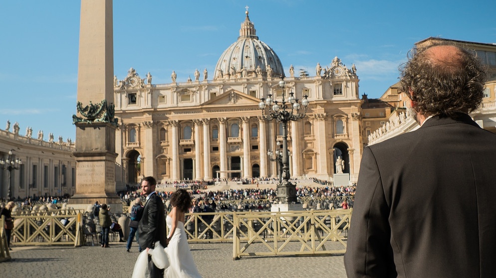 Generalaudienz beim Papst auf dem Petersplatz in Rom | Bild: André Goerschel