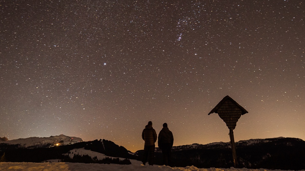 Sternenhimmel über der Winkelmoos Alm | Bild: André Goerschel