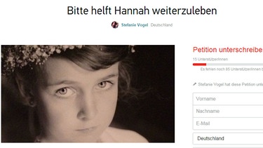 Petition für Hannah | Bild: privat
