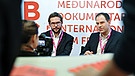 Die beiden Autorien Philipp Grüll (li.) und Frank Hofmann (re.) absolvierten einen wahren Interviewmarathon | Bild: ZagrebDox