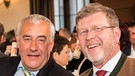Dr. Ludwig Spaenle und Dr. Marcel Huber beim Maibockanstich 2017 | Bild: BR/Markus Konvalin