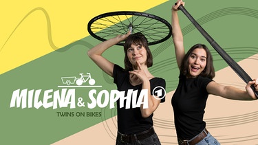 Key Visual Milena und Sophia - Twins on Bikes | Bild: BR/Markus Hertrich; Montage: BR