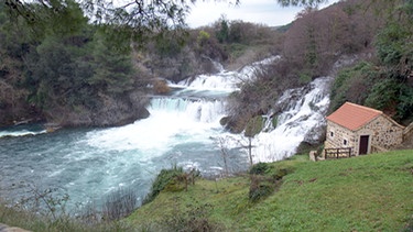 Der Skradinski Buk-Wasserfall im Nationalpark Krka | Bild: BR