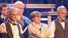 "Ihr liebt mich nicht, ich lieb euch schon." Die Mutter der Nation, Angela Merkel hat's schwer am Nockherberg." | Bild: BR/Konvalin