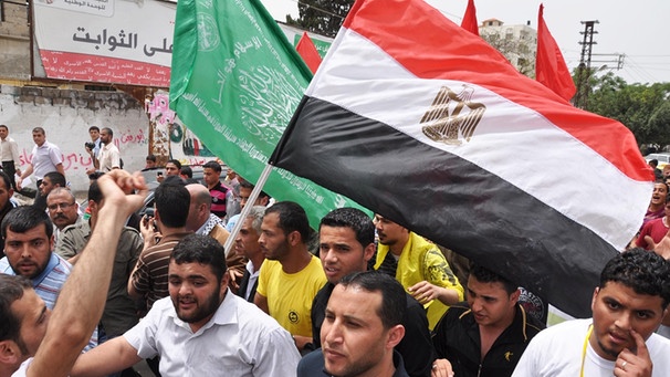 4. Mai 2011: In Gaza wird die Versöhnung von Hamas und Fatah gefeiert | Bild: picture-alliance/dpa