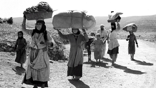 Palästinakrieg 1948: Araber auf der Flucht | Bild: picture-alliance/dpa