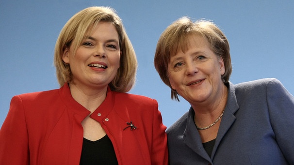 mit Angela Merkel | Bild: picture-alliance/dpa