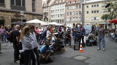 Filmszene aus "Franken-Tatort. Making of" | Bild: BR