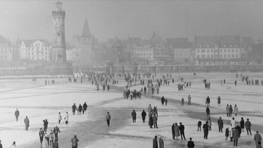 1963 war der Bodensee zugefroren - ein Jahrhundertereignis | Bild: BR