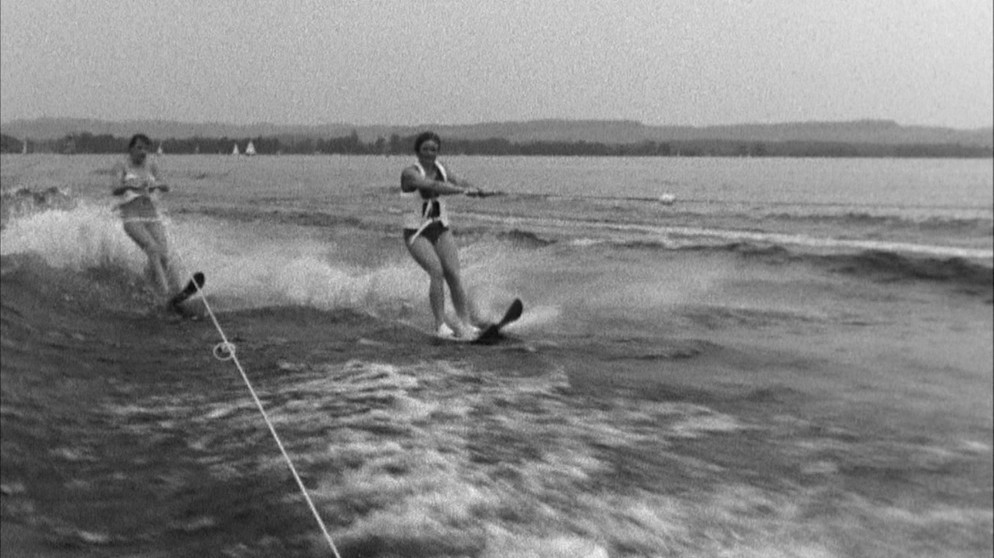 Wasserskifahren war in den 60er -Jahren auf dem Bodensee groß in Mode. | Bild: BR