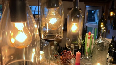 Aus Altglas werden Lampen | Bild: BR