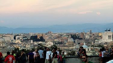 Blick vom Hügel Gianicolo in Rom | Bild: Annette Eckl