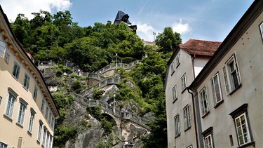 Treppen am Schlossberg in Graz | Bild: BR / Annette Eckl
