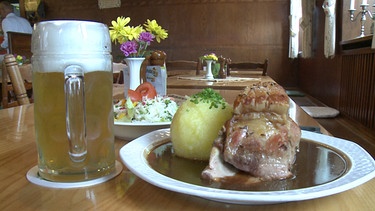 Hauptspeise im Gasthaus "Drei Linden", Kalchreuth | Bild: BR/Wir in Bayern