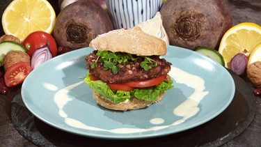 Dinkel-Burger mit Rote-Bete-Patty | Bild: BR