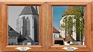 Die Kirche von Seligenporten 1957 und 2024 | Bild: BR / Max Papp