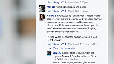 Screenshot: Chat; Fariba Buchheim - Gesicht der BR24-Kampagne  | Bild: BR/ Montage: BR