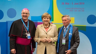 Merkel beim Katholikentag | Bild: BR/Max Hofstetter