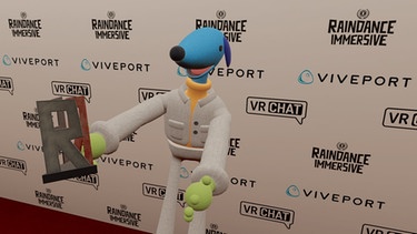 München 72-Avatar Waldi bei der virtuellen Preisverleihung vom Raindance Immersive Award | Bild: Screenshot Raindance Immersive