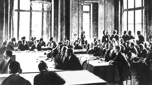 Tagungsort Schloss Versailles im Mai 1919 | Bild: picture-alliance/dpa