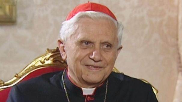 Joseph Ratzinger zu Gast im alpha-forum | Bild: BR