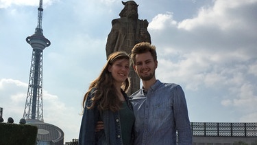 Chritiane Pohl mit ihrem Freund Marcel Scheiter in Zhuzhou | Bild: Christiane Pohl