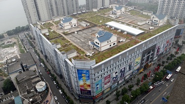 Villas auf einem Gebäude in Zhuzhou  | Bild: picture-alliance/dpa