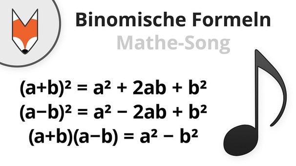 Binomische Formeln (Mathe-Song) | Bild: DorFuchs (via YouTube)