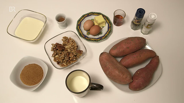 Zutaten für Süßkartoffelpüree | Bild: BR