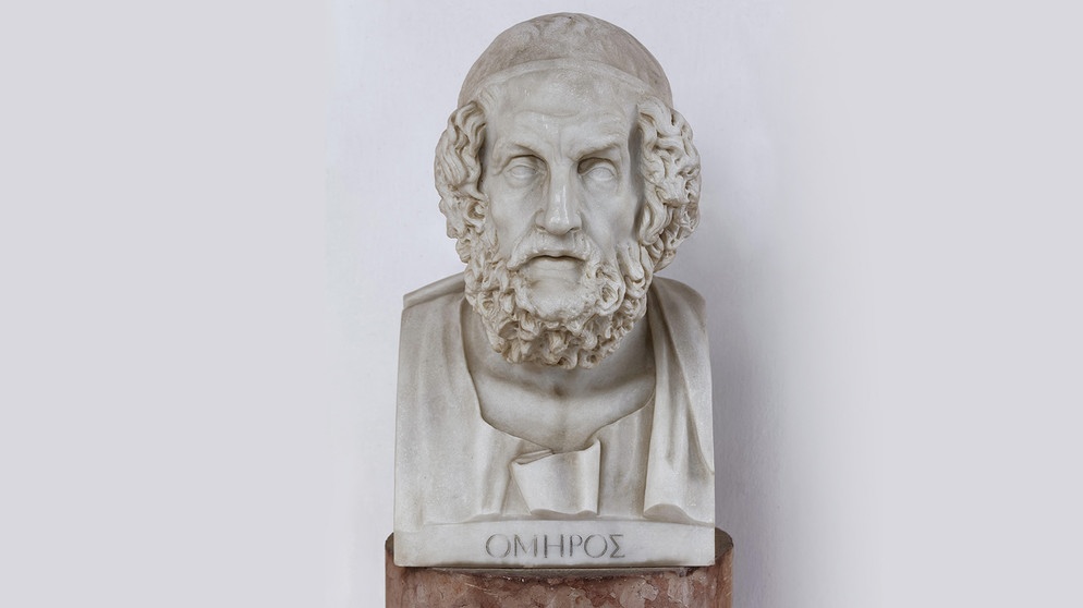 Büste des griechischen Dichters "Homer", Achilleion Palast, Gastouri, Insel Korfu | Bild: picture-alliance/dpa