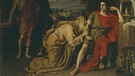 Gemälde von Alexander Andrejewitsch Iwanow, 1824 "Priamus bittet Achill um die Herausgabe des Leichnams seines Sohnes Hektor". | Bild: picture-alliance/dpa