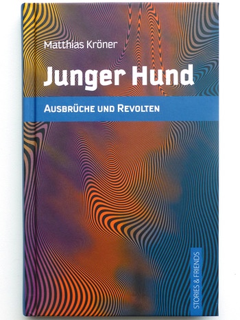 Buchcover: Junger Hund von Matthias Kröner | Bild: Stories & Friends Verlag; Foto: BR-Studio Franken/Staudenmayer