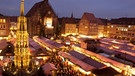 Der Christkindlesmarkt in Nürnberg | Bild: picture-alliance/dpa