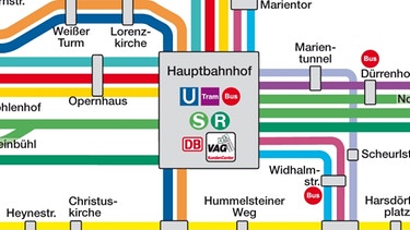 Verkehrsnetz der VGN in Nürnberg | Bild: VGN