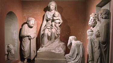 Älteste Krippe von 1283, geschaffen durch Arnolfo di Cambio, St. Maria Maggiore | Bild: picture-alliance/dpa