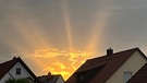 Sonne bricht durch Wolken in Herzogenaurach | Bild: Katja Hauptmann, Herzogenaurach, 30.06.2023