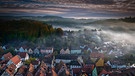 Schönes Wolkenspiel über der oberfränkischen Stadt Waischenfeld | Bild: Ralph Mutze, Baiersdorf, 06.11.2023