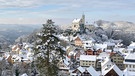 Die Burg Gössweinstein in voller Winterpracht  | Bild: Renner Irene , Hiltpoltstein , 05.12.2023