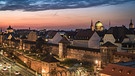 Mit einem Blick auf Nürnberg zur blauen Stunde. Vom Opernhaus ein prächtiger Blick. | Bild: Ronald Heinrich, Seukendorf, 12.01.2024