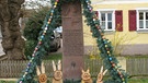 Osterbrunnen der Landfrauen aus Streudorf. | Bild: Wilhelm Brunner, Gunzenhausen, 17.03.2024
