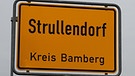 Ortsschild von Strullendorf im Landkreis Bamberg | Bild: Dieter Thurm, Kleinostheim, 29.11.2015